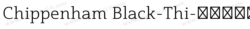 Chippenham Black-Thi字体转换